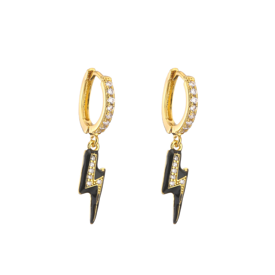 Nat Lightning bolt earrings